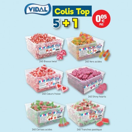 COLIS VIDAL TOP 5+1 au tarif pro