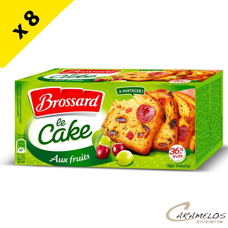 CAKE AUX FRUITS 300G BROSSARD X8 CAKE AUX FRUITS 300G BROSSARD X8