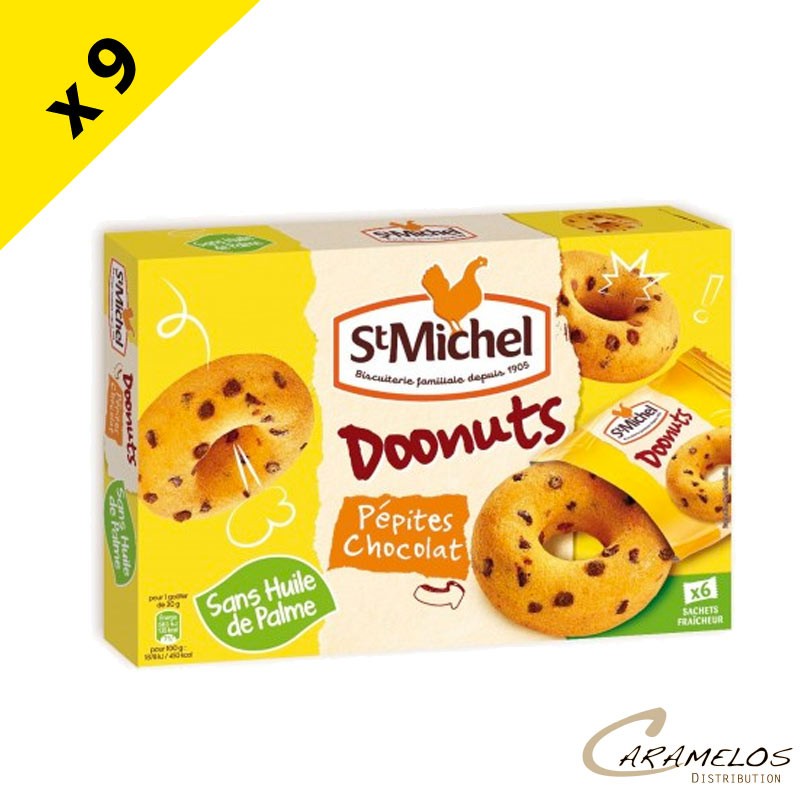DOONUTS PEPITES CHOCOLAT 180G ST MICHEL DOONUTS PEPITES CHOCOLAT 180G ST MICHEL