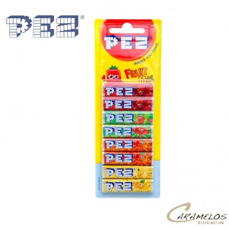 PEZ BLISTER DE 8 RECHARGE FRUIT  x12