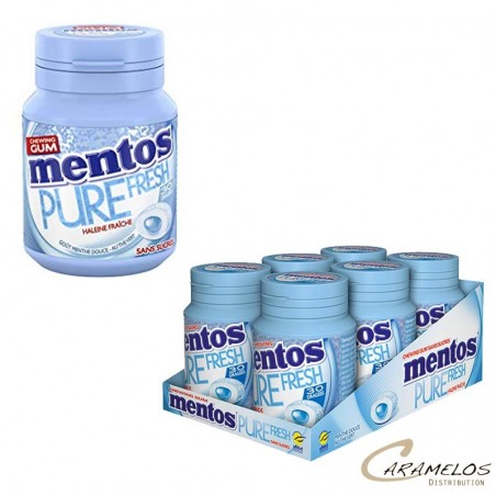 MENTOS BOTTLE M. DOUCE PURE FRESH 30DG x6