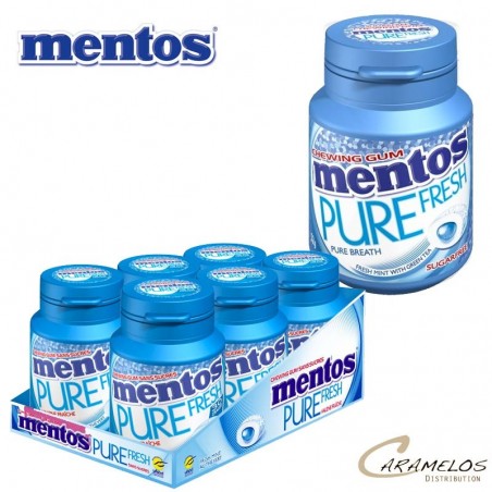 MENTOS BOTTLE FRESH MINT PURE FRESH 30DG x6