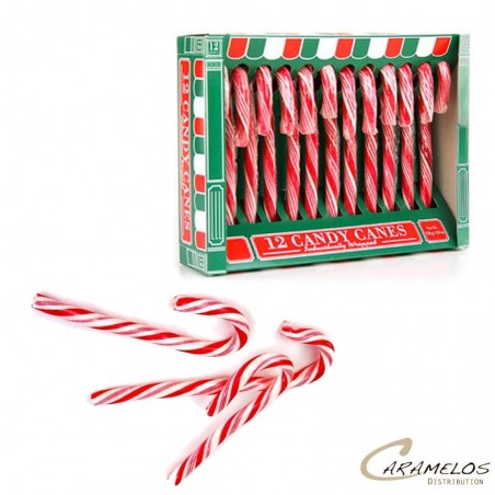 ETUI 12 CANDY CANES ROUGES/BLANCS HAMLET