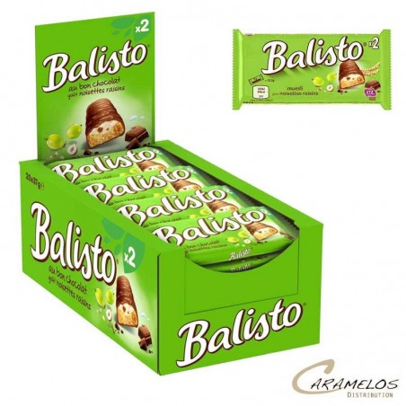 BALISTO RAISINS ET NOISETTES (VERT) x20