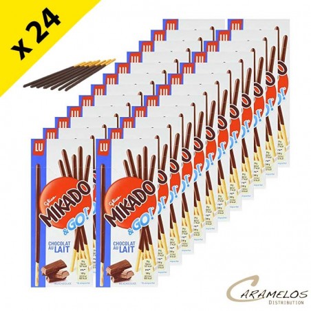MIKADO LAIT POCKET 39G X 24