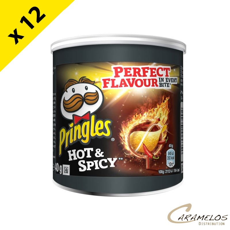 PRINGLES HOT & SPICY  PM  40 Grs x12