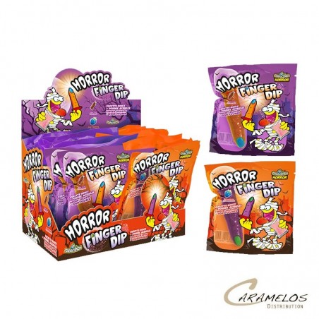 Vente grossiste confiserie HORROR FINGER DIP X18   BRABO