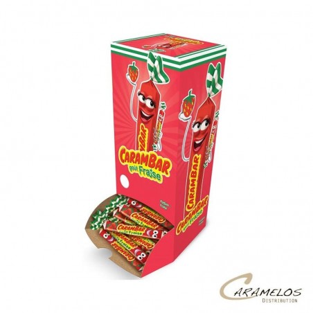 Vente grossiste confiserie CARAMBAR  fraise  X180