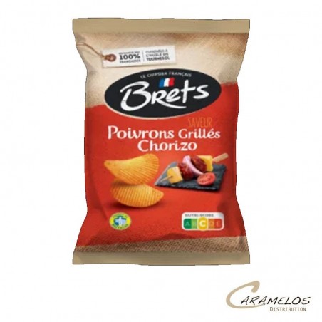 CHIPS BRET'S poivrons chorizo 125 G x10