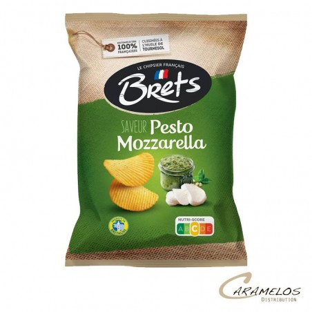 CHIPS BRET'S  PESTO MOZARELLA 125 G x10