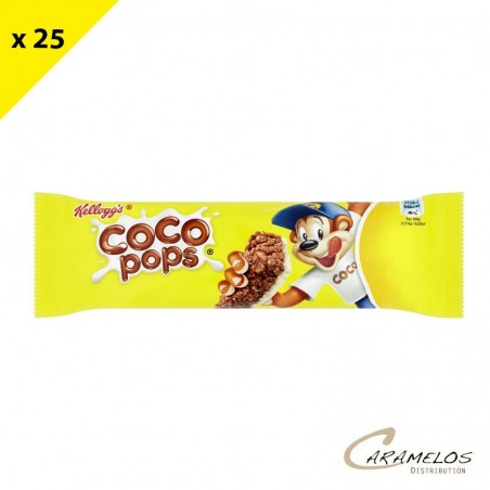 Vente grossiste confiserie KELLOGG'S BARRE 20G  COCO POPS x25