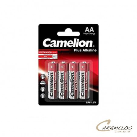 Vente grossiste confiserie PILE SUPER ALCALINE LR06 AA CAMELION BP4 x12