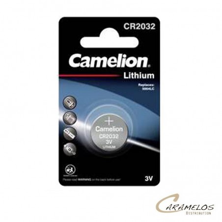 Vente grossiste confiserie PILE BOUTON LITHIUM CR2032 CAMELION BP1 x10