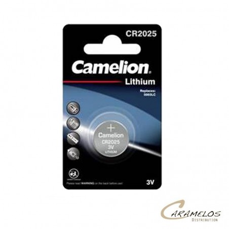Vente grossiste confiserie PILE BOUTON LITHIUM CR2025 CAMELION BP1 x10