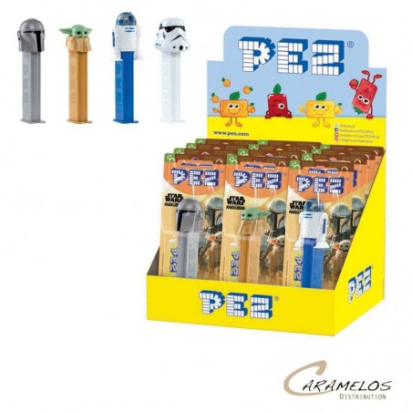 Vente grossiste confiserie PEZ STAR WARS MANDALORIAN + 1 RECHARGE