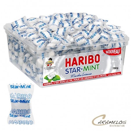 Vente grossiste confiserie STARMINT MENTHE 750G  HARIBO