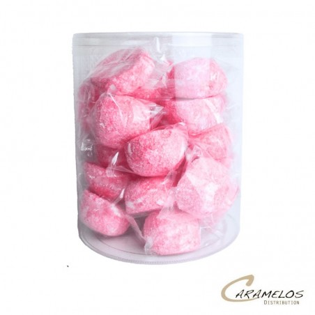 Vente grossiste confiserie TUBO 25 BOULES COCO ROSES