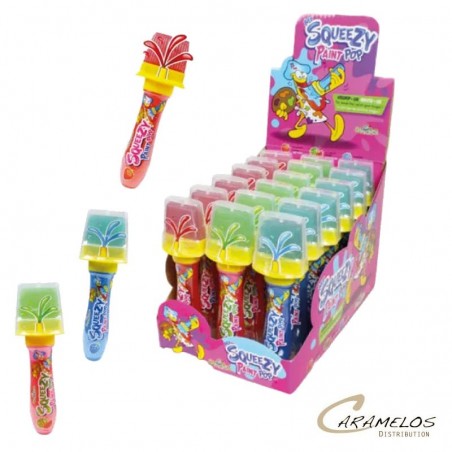 Vente grossiste confiserie SQUEEZY PAINT POP  X18  BRABO