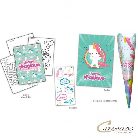 Vente grossiste confiserie Vos CONES SURPRISE LICORNE x 6