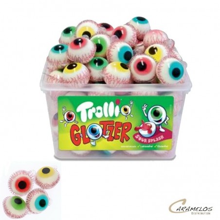 Vente grossiste confiserie OEIL GLOTZER X60  TROLLI
