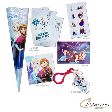Vente grossiste confiserie CONES SURPRISE  REINE DES NEIGES x 6