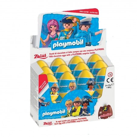 Vente grossiste confiserie OEUF CHOCOLAT PLAYMOBIL X24  BRABO