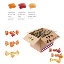 Vente grossiste confiserie PAPILLOTE PATES DE FRUIT 4.6 KG