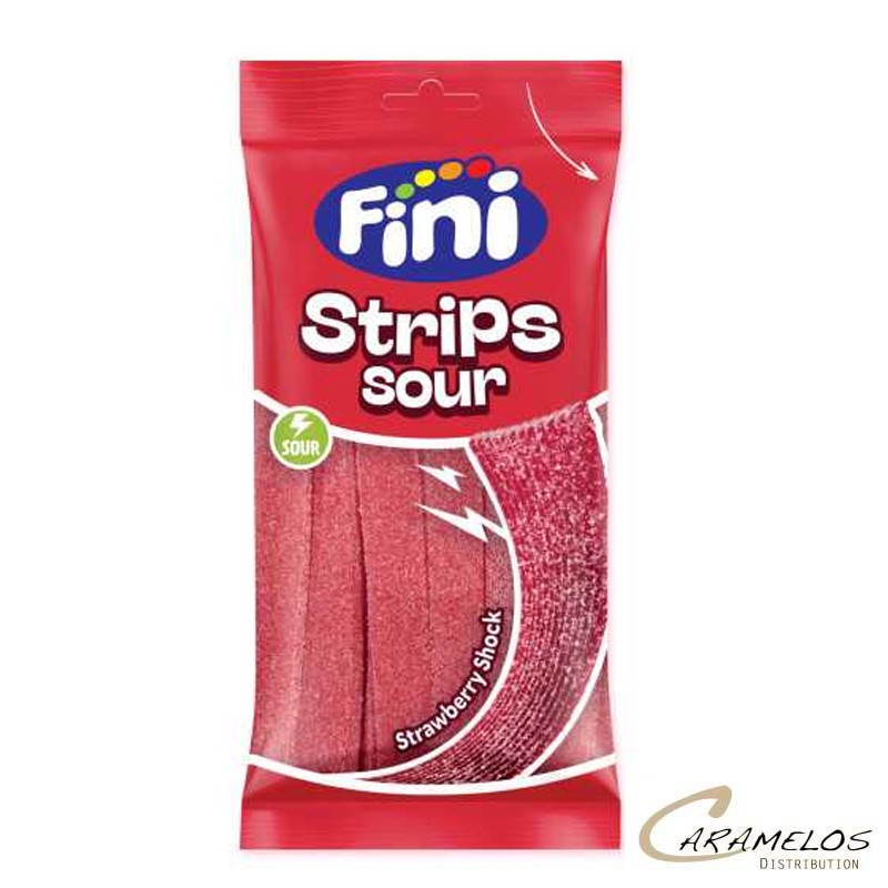 Vente grossiste confiserie CEINTURES FRAISES FIZZ 90G  FINI
