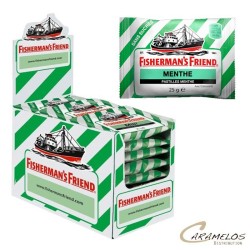 Vente grossiste confiserie FISHERMAN'S VERT CLAIR  MENTHE  25G