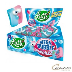 Vente grossiste confiserie MEGA BUBBLE BUBBLIZZ  X200  LUTTI