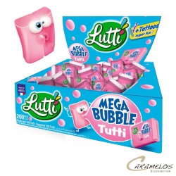 Vente grossiste confiserie MEGA BUBBLE TUTTI  X200  LUTTI