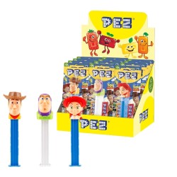 Vente grossiste confiserie PEZ TOY STORY  + 1 RECHARGE x12